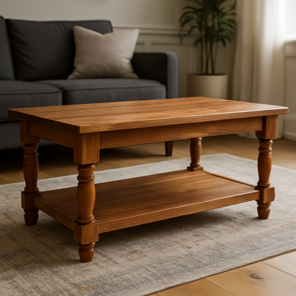 Coffee table woodworking project