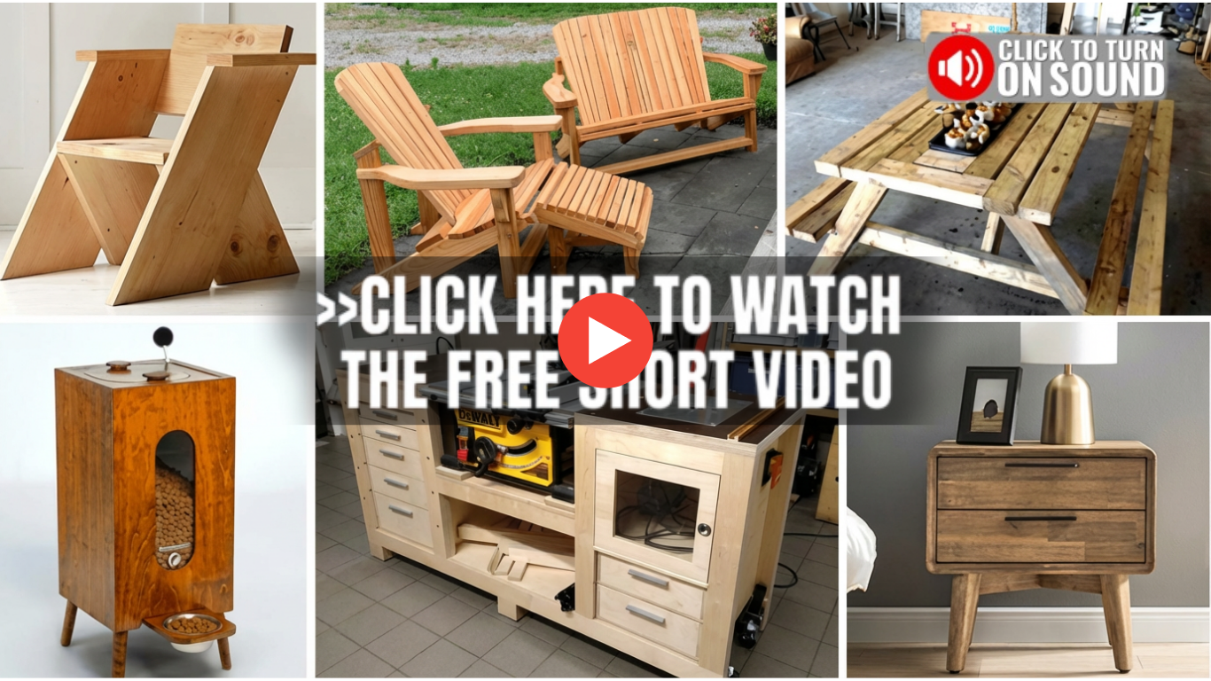 Woodworking plans collage